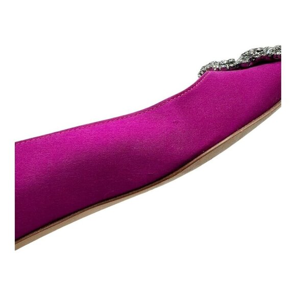 Manolo Blahnik Pink Flats with Embellished Buckle - Picture 6 of 10